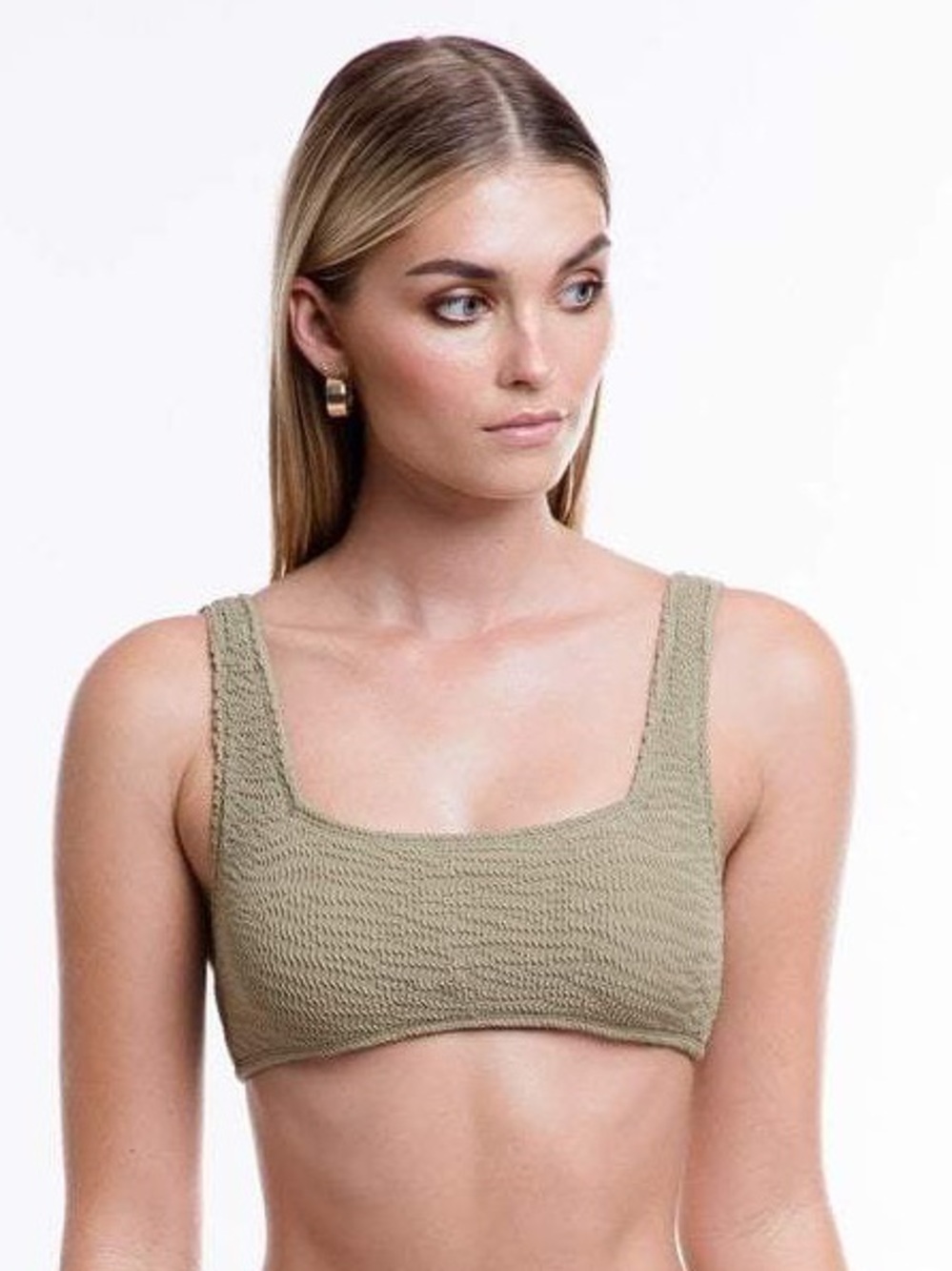 TJ Swim Isla Bikini Top Olive